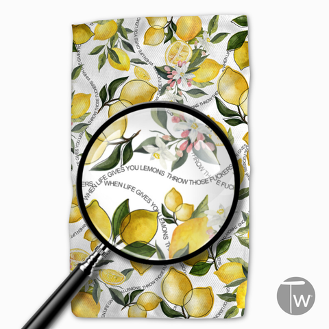 When Life Gives Lemons Tea Towel 4 Pack Christmas Gifts