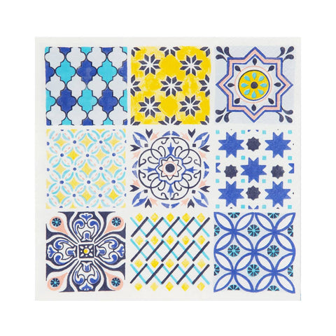 Souk Blue Summer Napkins for Summer Party | 20 Pack |