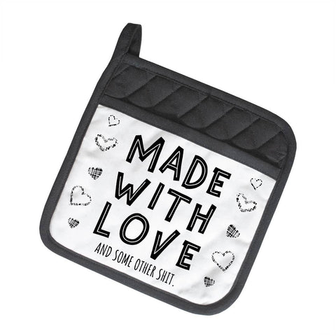 Made With Love | Funny Potholders