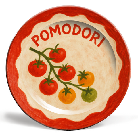 Plates 'Pomodori' by Ms Doodle