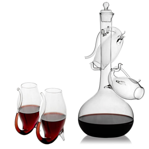 Port Decanter Set, with Port Sipper Glasses