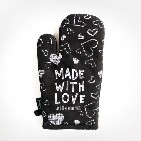 Made With Love  | Funny Oven Mitts *LAST CHANCE*