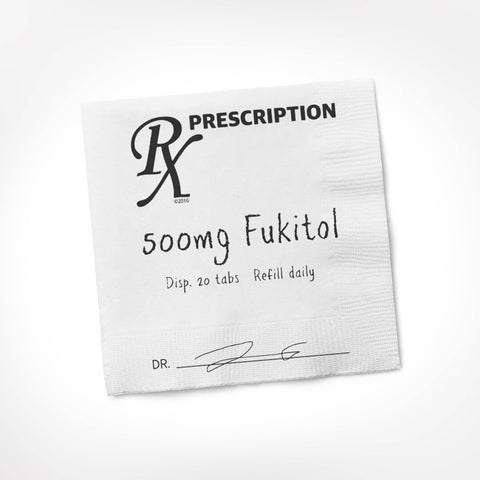 Fukitol Rx | Best Selling Funny Cocktail Napkins for Gifting