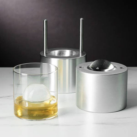 Viski - Glacier Rocks® 55mm Whiskey Clear Ice Ball Maker