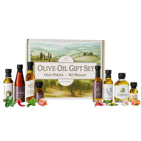 Olive Oil Gourmet Sampler Gift Set of 8 - Extra-Virgin