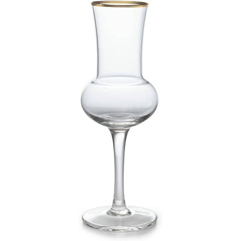 Crystal Grappa Glasses 3oz -Set of 6- In Gift Box