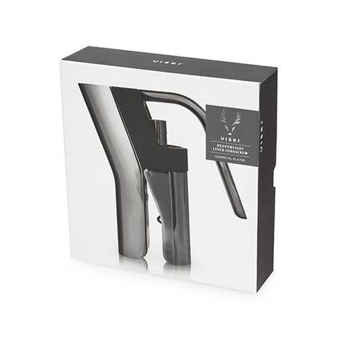 Viski - Warren™ Black Gunmetal-Plated Heavyweight Lever Corkscrew