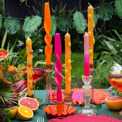 Citrus Taper Candles | 2 Pack | Summer | Mothers Day Gifts |