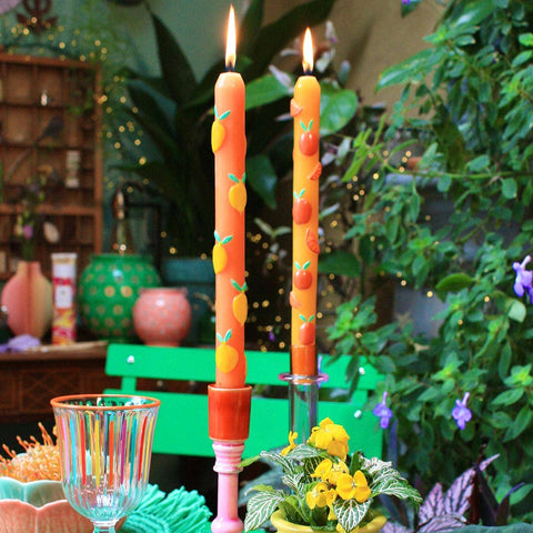Citrus Taper Candles | 2 Pack | Summer | Mothers Day Gifts |
