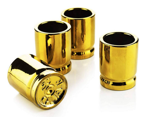 The Wine Savant /  Khen Glassware - 50 Caliber Shot Glasses Set - Set of 4