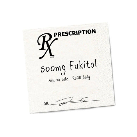 Fukitol Rx | Best Selling Funny Cocktail Napkins for Gifting