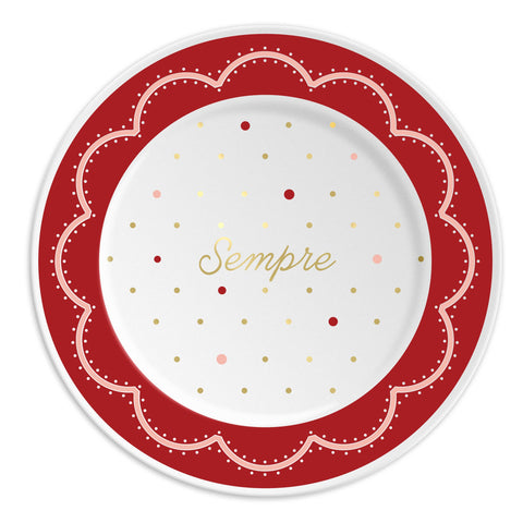 ilaria.i - SEMPERE BIG - Porcelain plate with writing