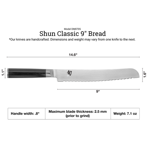 Shun Classic Bread Knife 9"