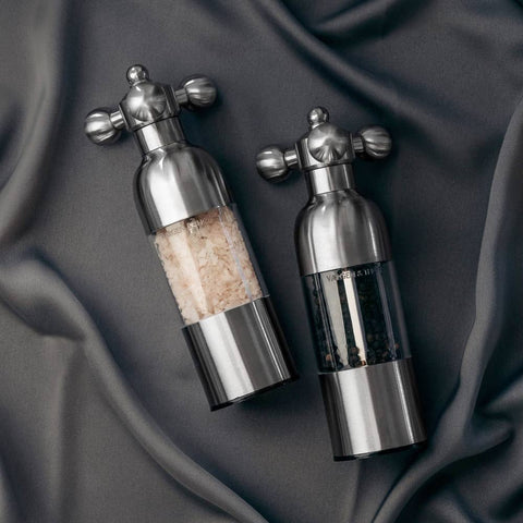 Vargen & Thor - AXIA, Salt and pepper mill (Brushed Steel)