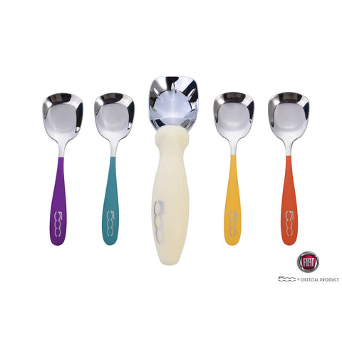 FIAT, Set of 4 Ice Cream Spoons,