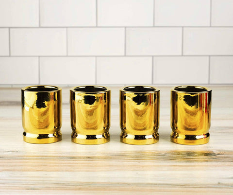 The Wine Savant /  Khen Glassware - 50 Caliber Shot Glasses Set - Set of 4