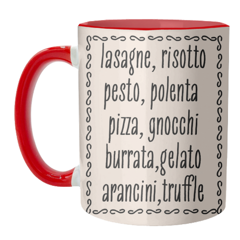 Mugs 'Italian Food' by Move Studio