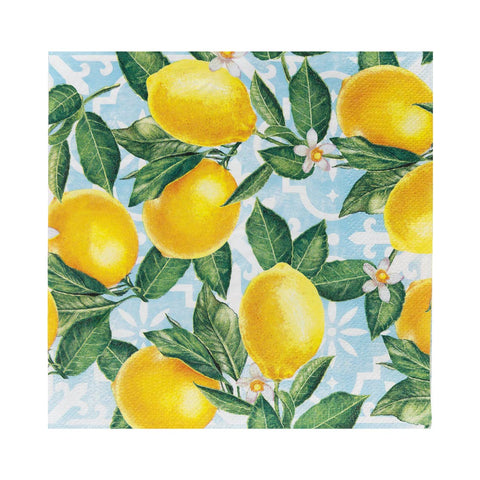 Lemon Paper Napkins | 20 Pack | Summer Napkins |