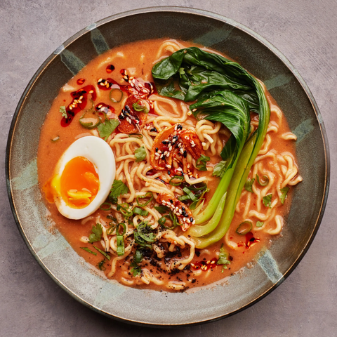 Spicy Miso Ramen:  Fresh Made Noodles & Broth