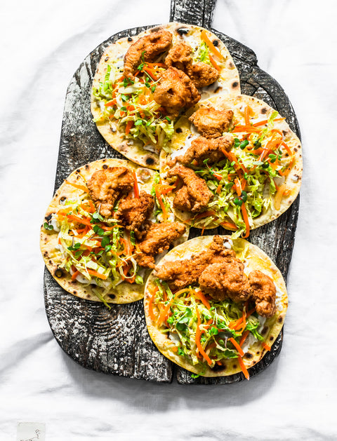 Tempura Battered Fish Tacos & Fried Apple Pie Empanadas