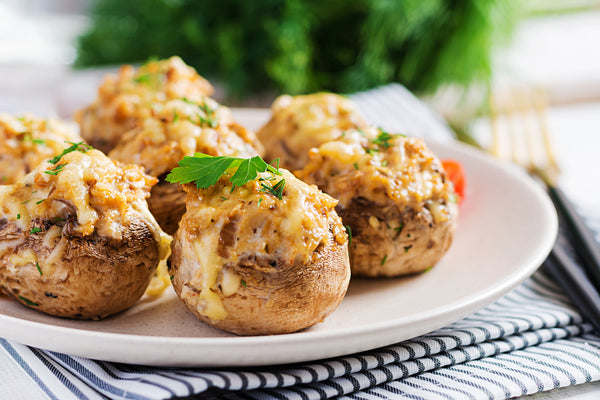 Boursin-Stuffed Mushrooms