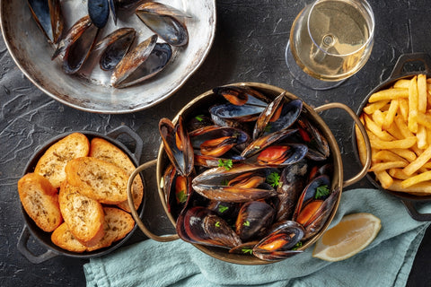 Moules Frites : Mussels 3 Ways