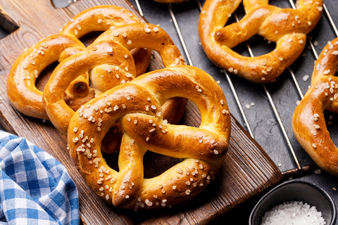 Oktoberfest: Pork Schnitzel,  Homemade Pretzels, Braised Red Cabbage, & Warm Apple Crisp