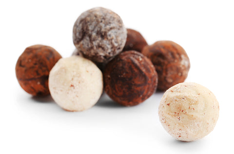 Chocolate Truffles: Milk Chocolate Hazelnut, Dark Chocolate, & White Chocolate Raspberry