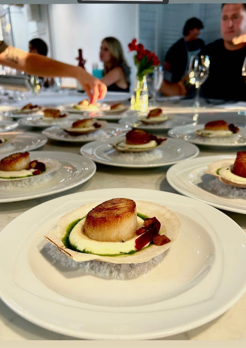 Pan Seared Scallop with Brown Butter, Lemon and Capers