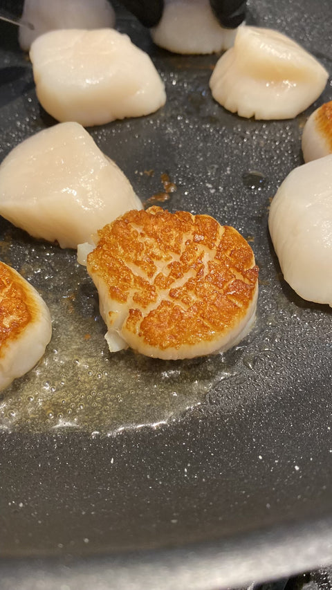 Pan Seared Scallop with Brown Butter, Lemon and Capers