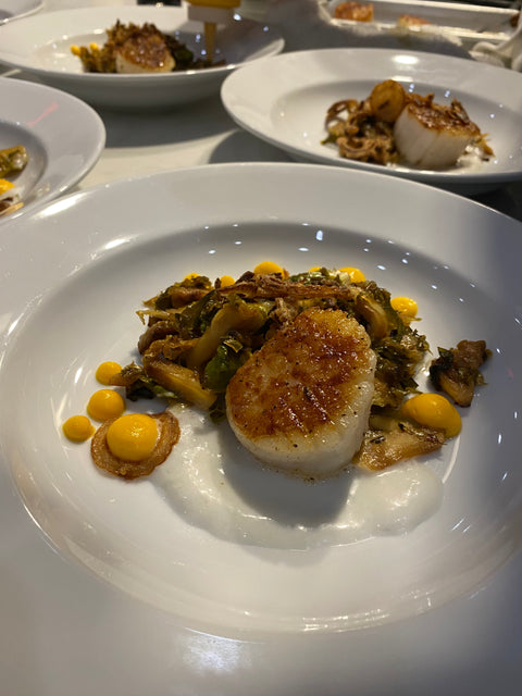 Pan Seared Scallop with Brown Butter, Lemon and Capers