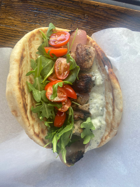 Greek Souvlaki Kebabs & Homemade Pita
